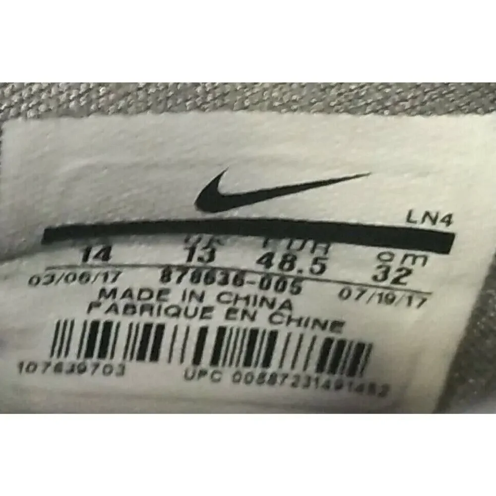 Nike Air Zoom Max LeBron James XIV 14 Low Dunkman Dust Reflect Silver 878636 005